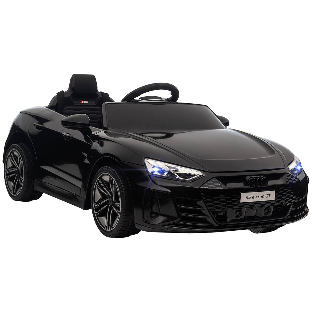 Voiture électrique enfant audi rs e-tron gt v max 5 km/h télécommande effets sonores lumineux noir