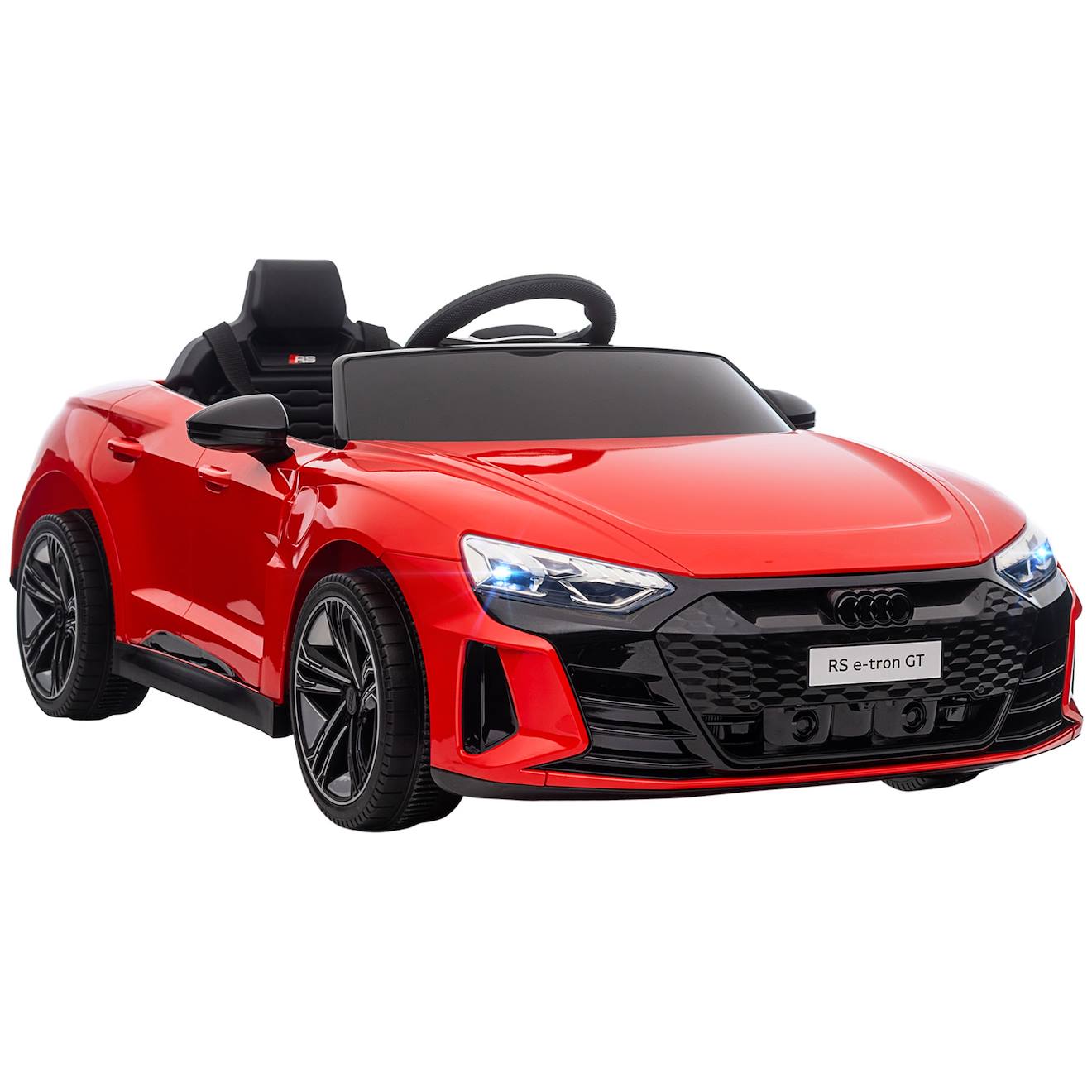 Voiture électrique enfant audi rs e-tron gt v max 5 km/h télécommande effets sonores lumineux rouge