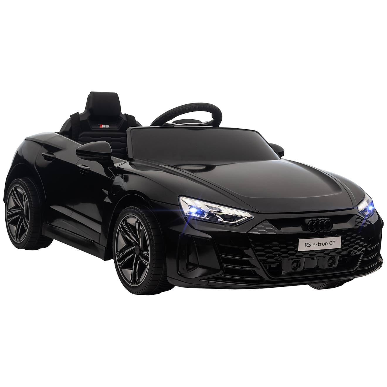 Voiture électrique enfant audi rs e-tron gt v max 5 km/h télécommande effets sonores lumineux noir