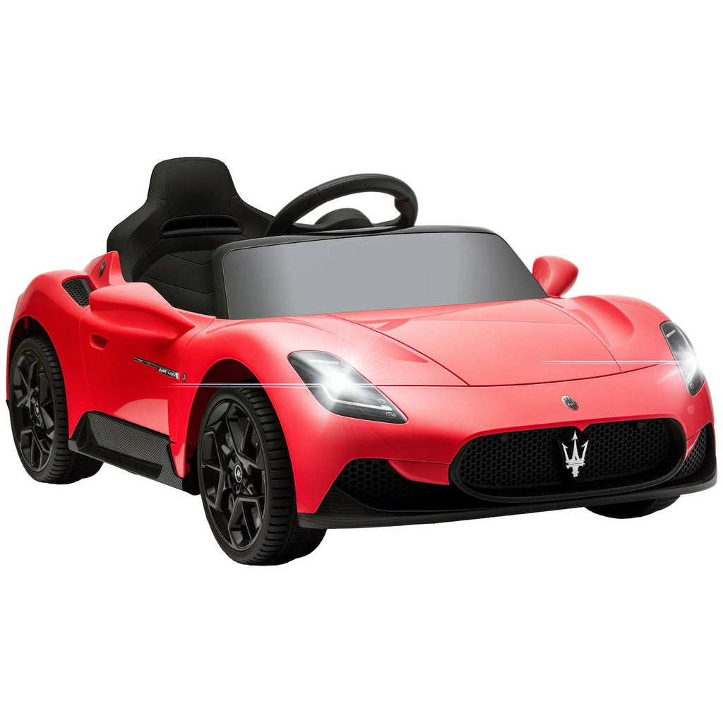 Voiture électrique enfant maserati mc 20 cielo 12v 5 km/h max télécommande nombreux effets rouge