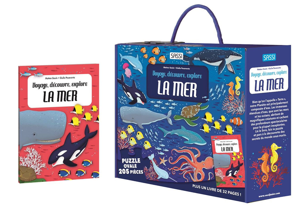 Voyage, découvre, explore - la mer bleu