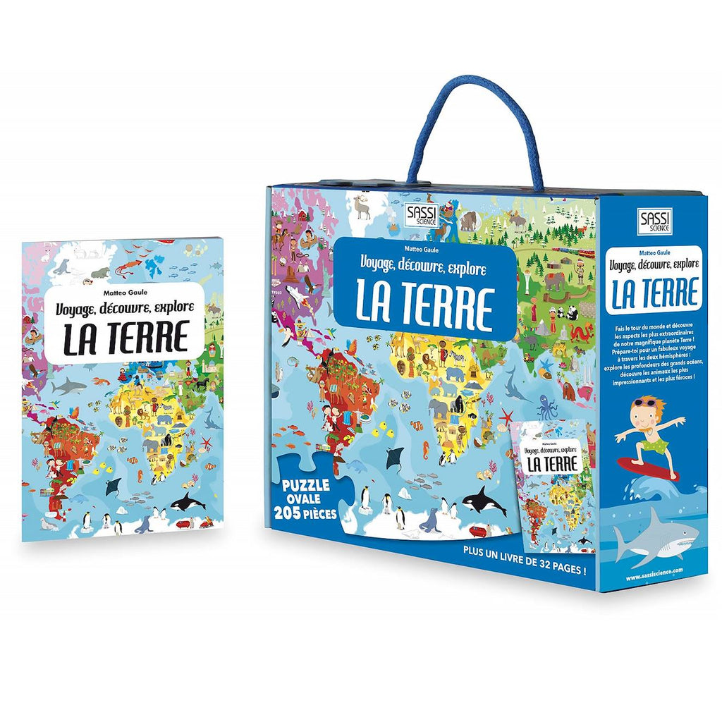 Voyage, découvre, explore - la terre bleu