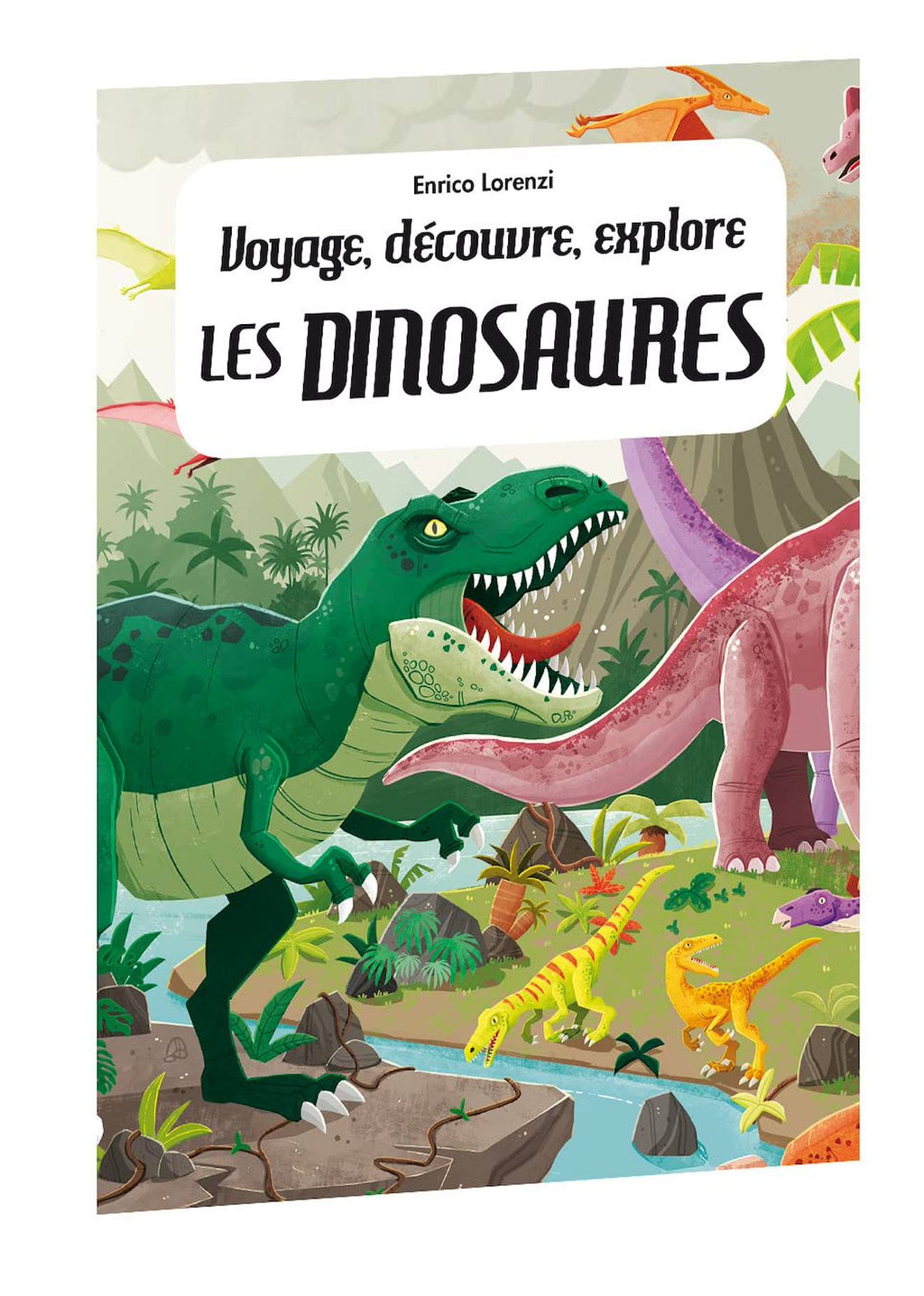Voyage, découvre, explore - les dinosaures vert