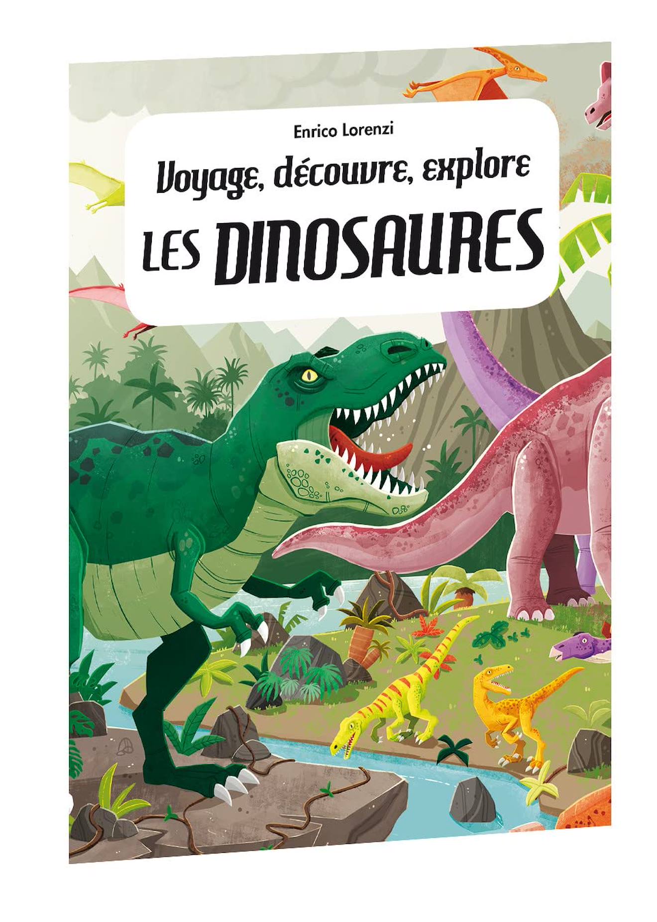 Voyage, découvre, explore - les dinosaures vert