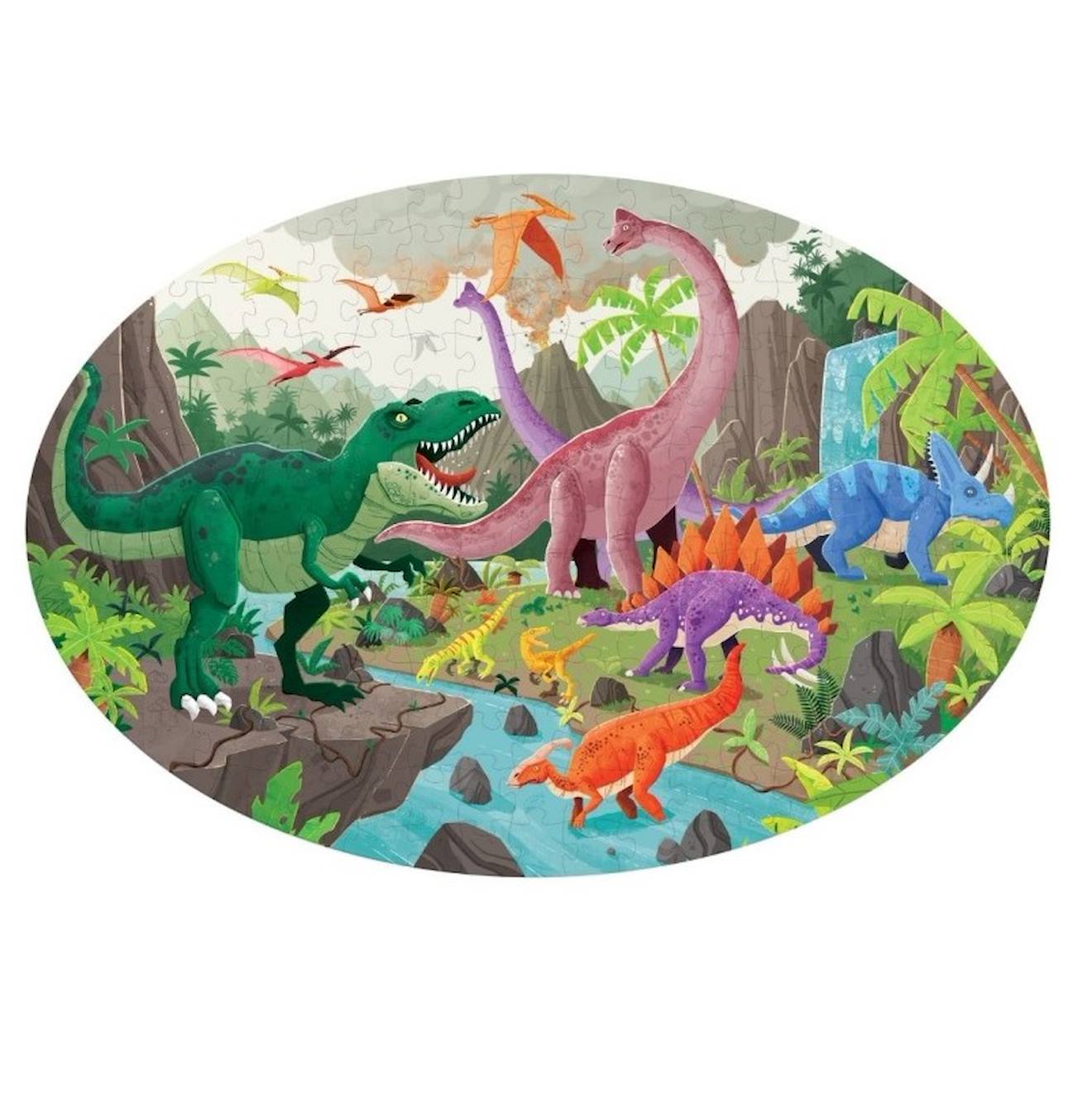 Voyage, découvre, explore - les dinosaures vert