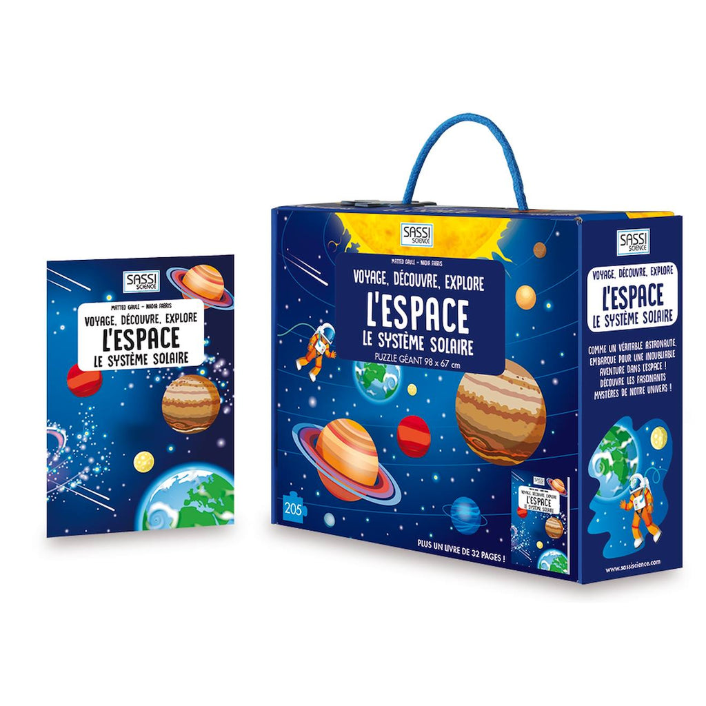 Voyage, découvre, explore - l'espace bleu