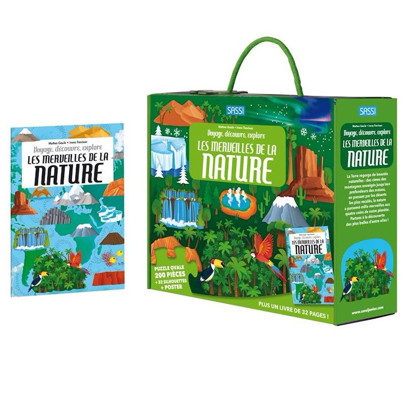 Voyage, découvre, explore - merveilles de la nature vert