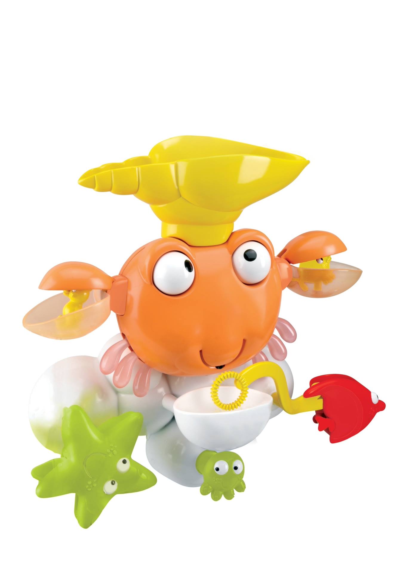 Water crab, jeu de bain en forme de crabe orange