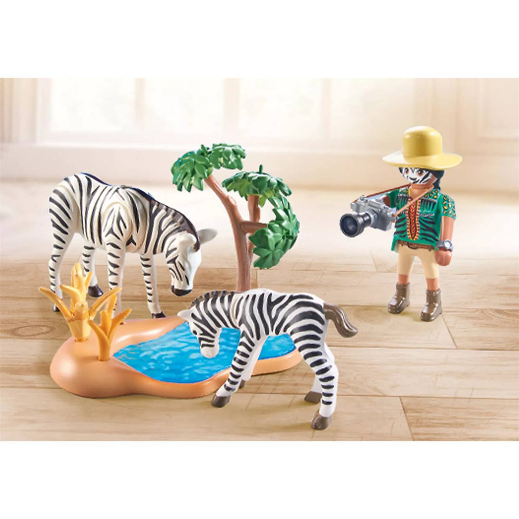 Wiltopia photographe avec déguisement et zèbres 71295 multicolore