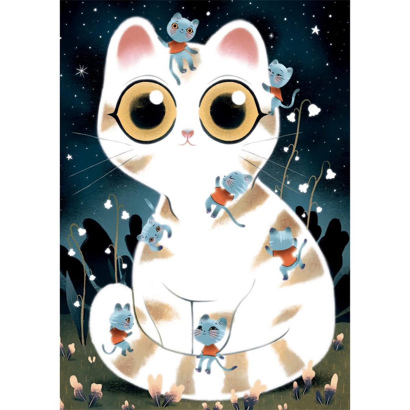 Wizzy puzzle chats câlins 50 pièces multicolore
