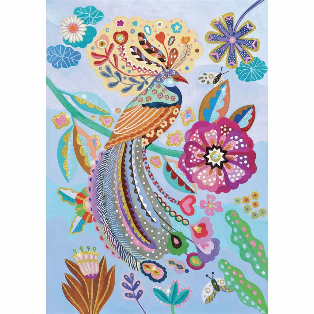 Wizzy puzzle l'oiseau étincelant 50 pièces multicolore