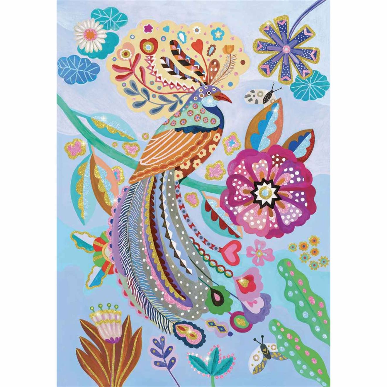 Wizzy puzzle l'oiseau étincelant 50 pièces multicolore