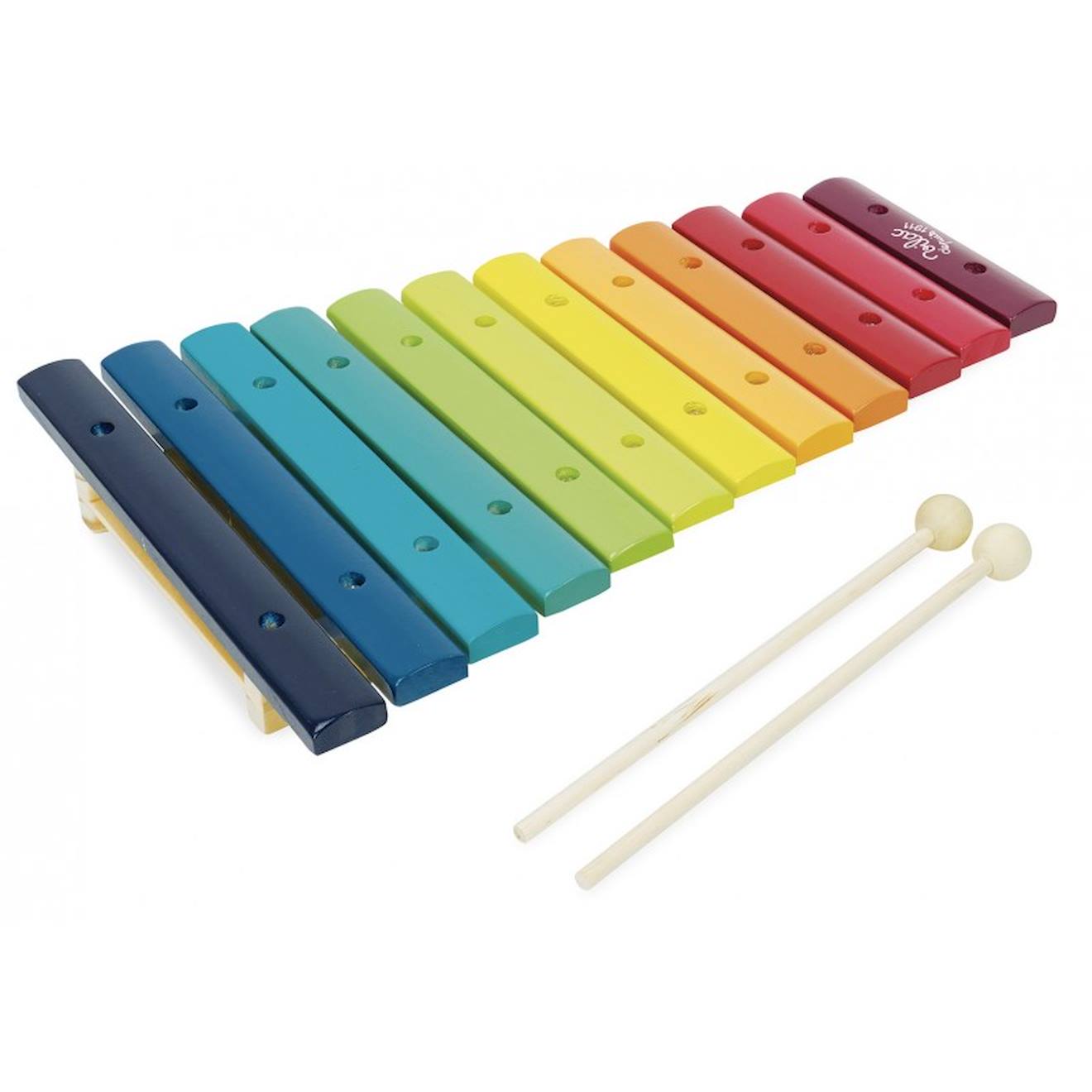 Xylophone arc-en-ciel bleu