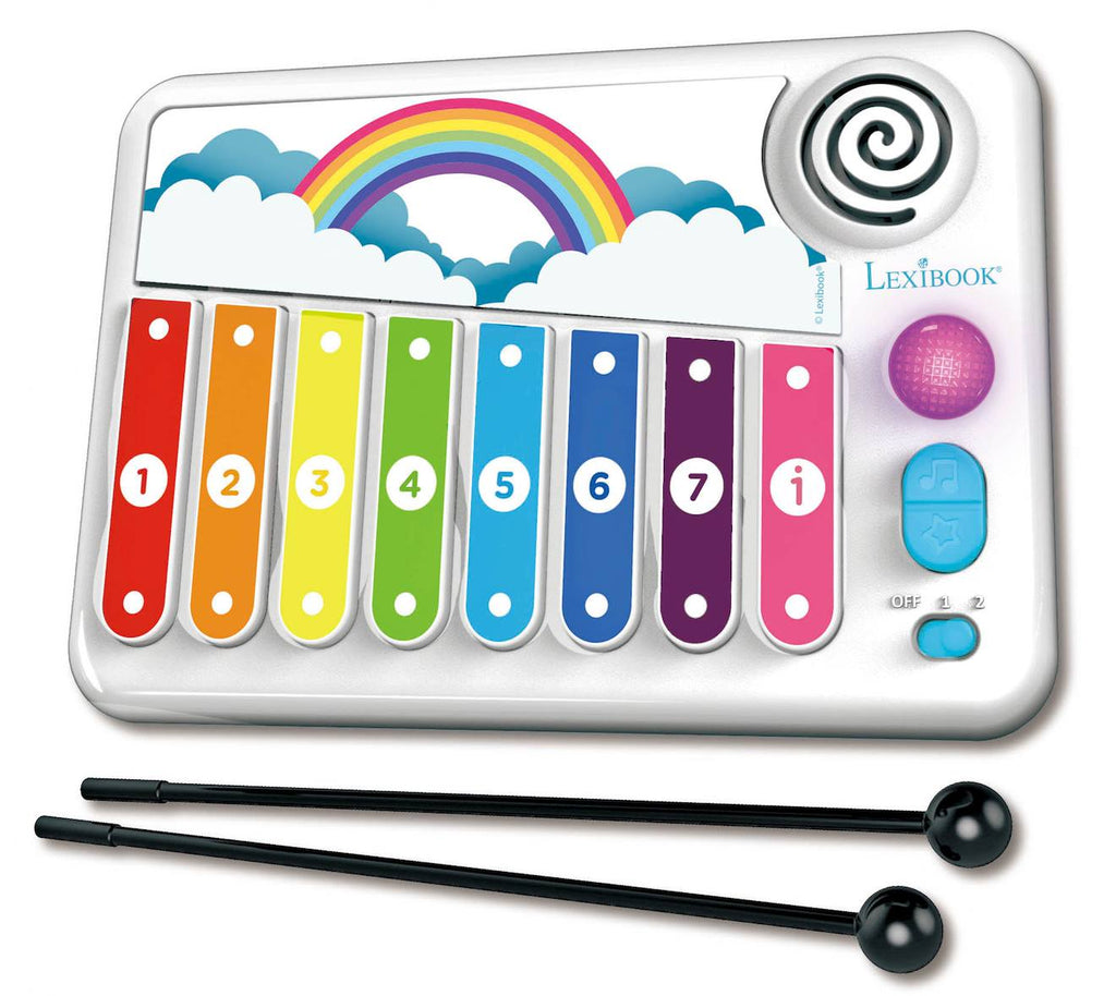 Xylophone avec apprentissage lumineux de la musique blanc