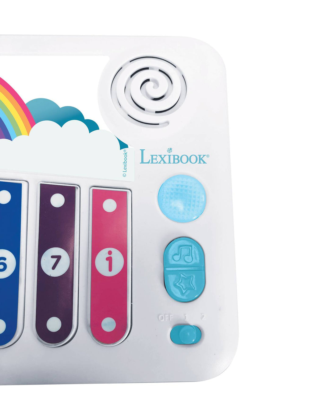 Xylophone avec apprentissage lumineux de la musique blanc