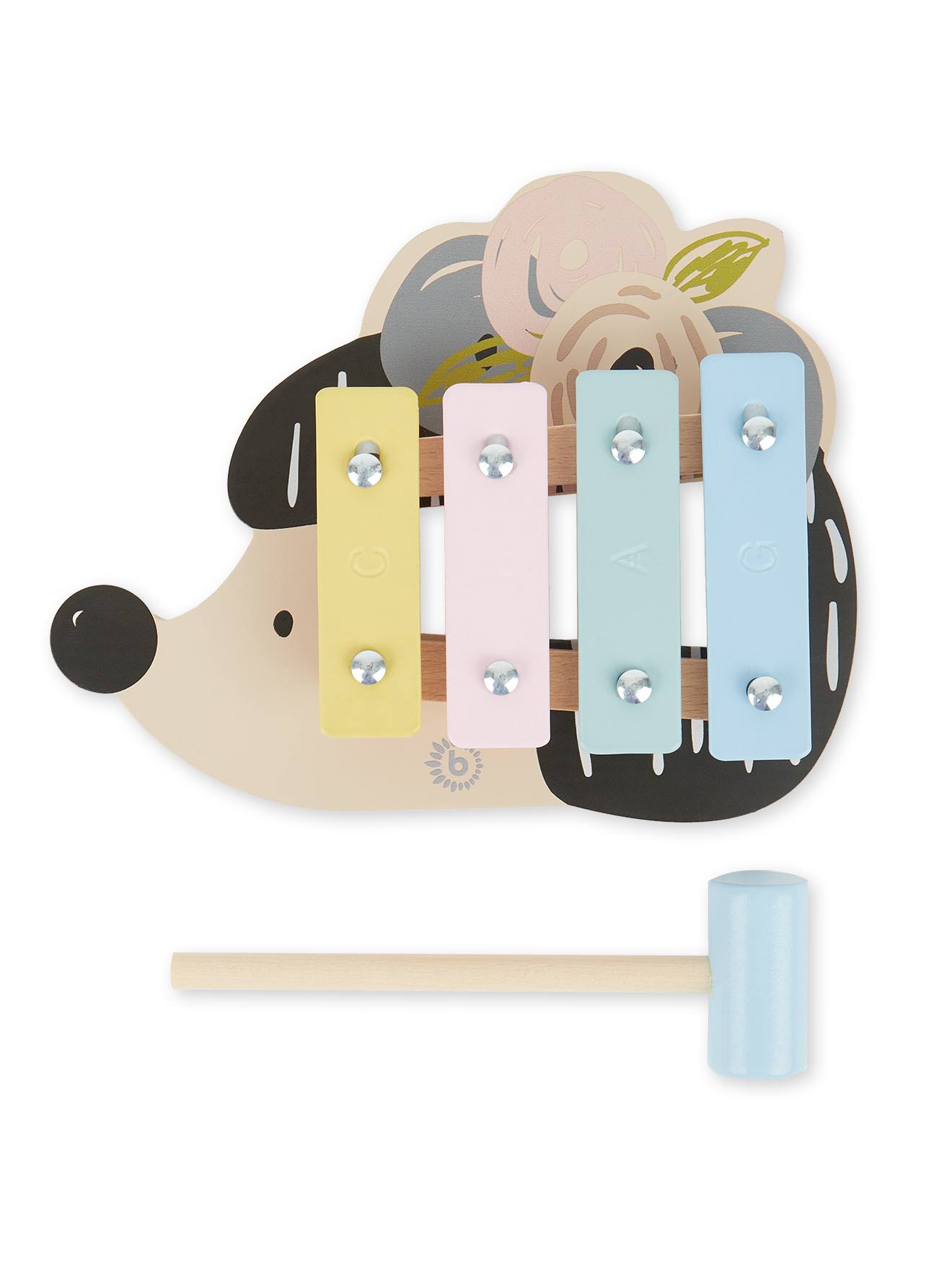 Xylophone bois en forme de hérisson - 17,5 cm hérisson