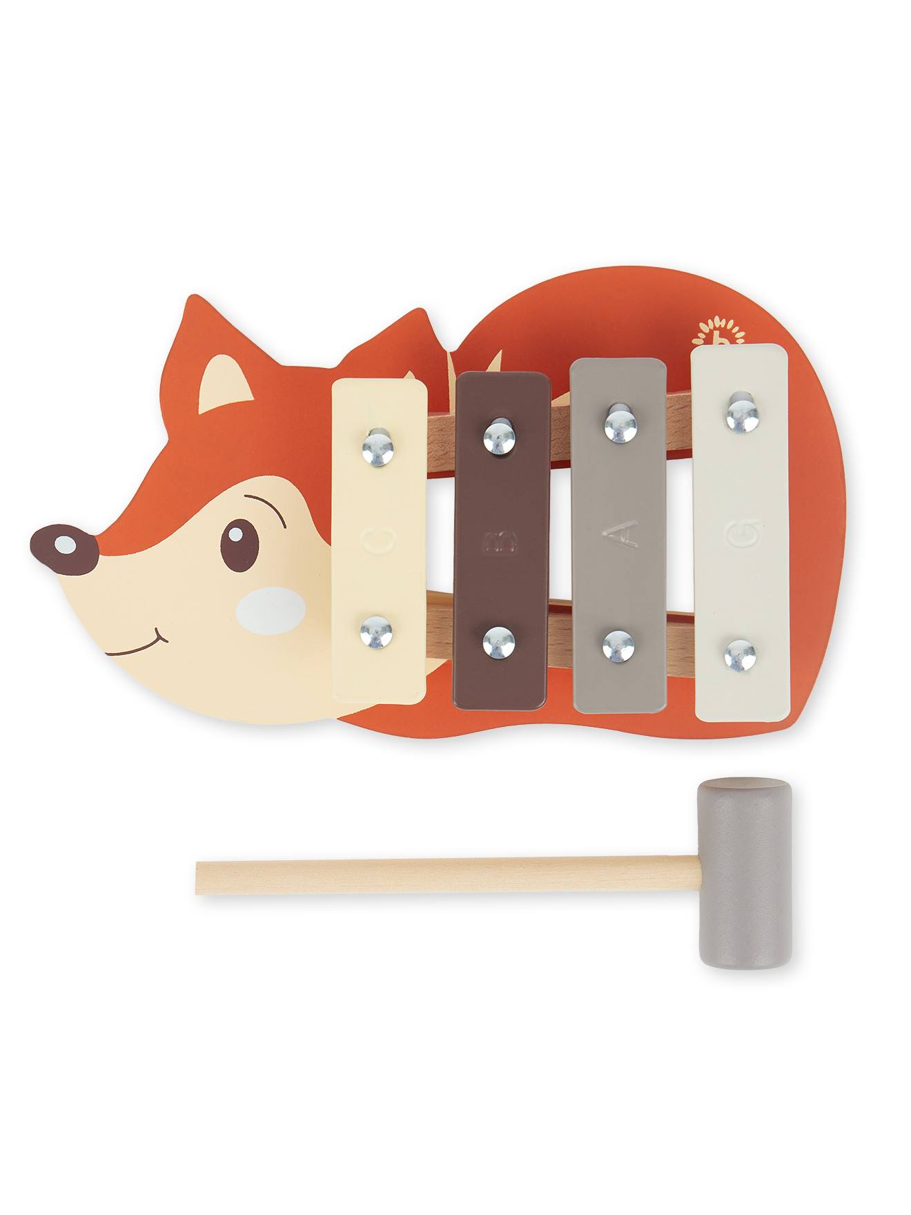 Xylophone bois FSC en forme de renard