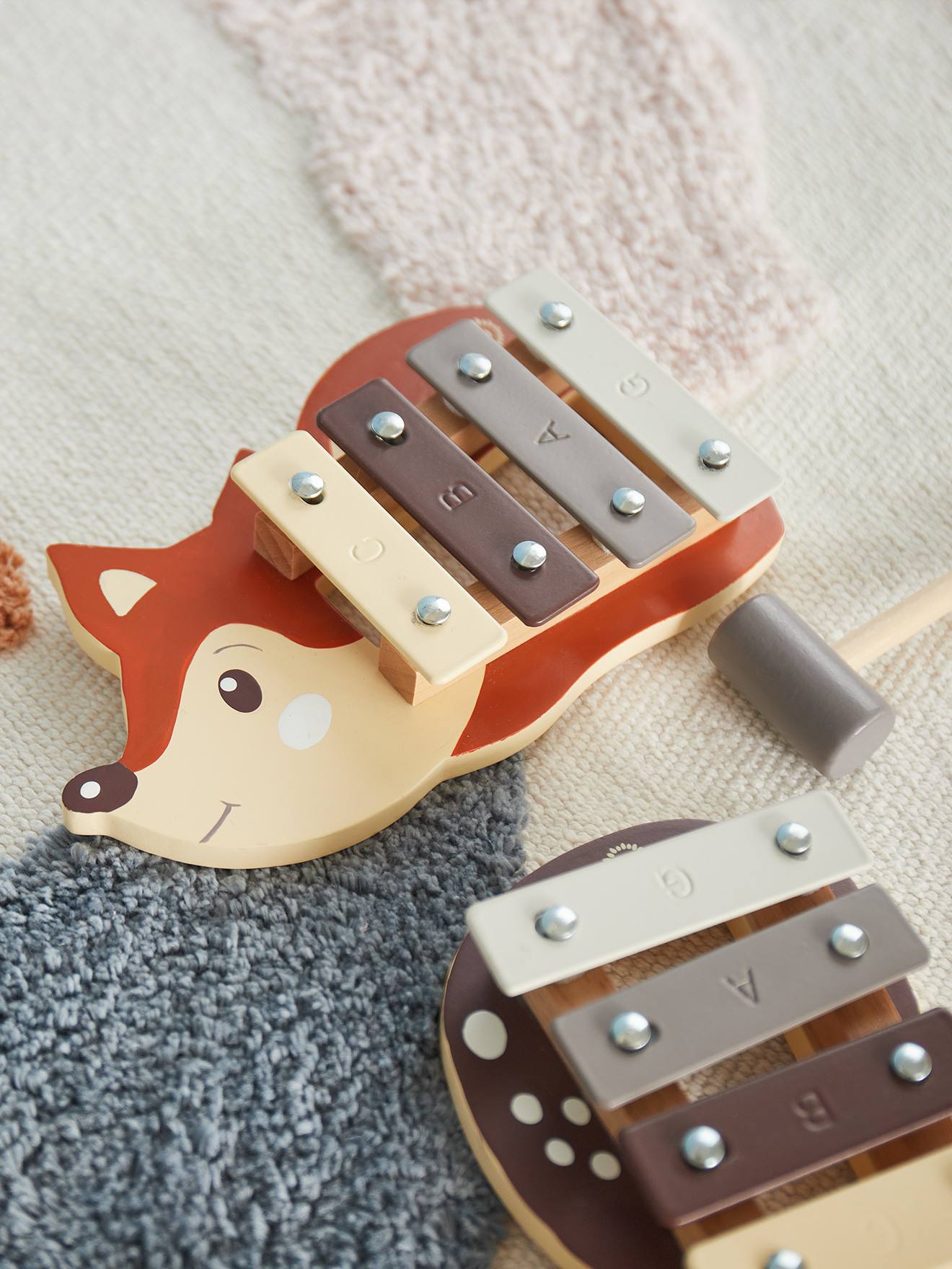 Xylophone bois FSC en forme de renard