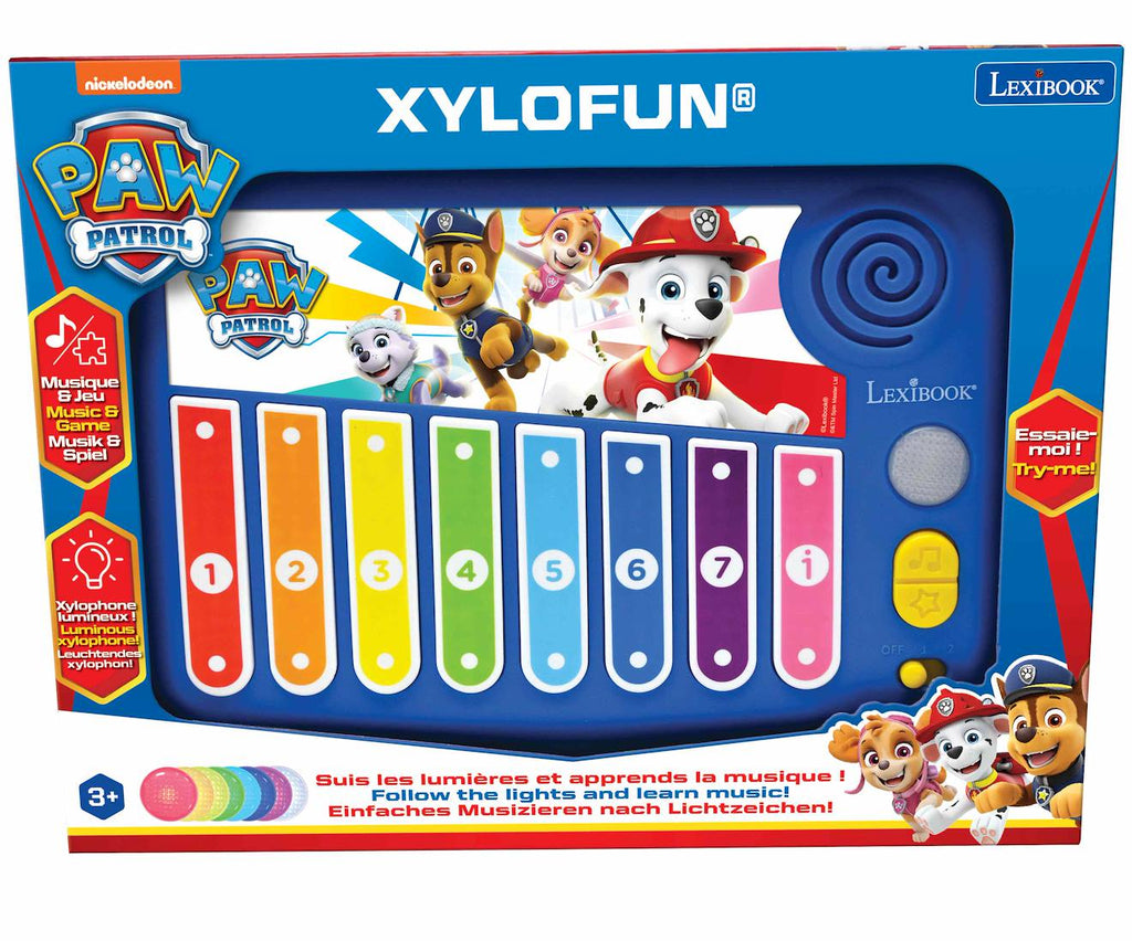 Xylophone Pat' Patrouille avec apprentissage lumineux de la musique bleu