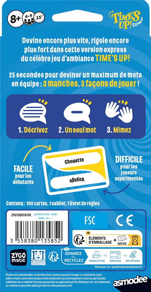 Time’s Up! Express : le jeu d’ambiance ultra-rapide à emporter partout